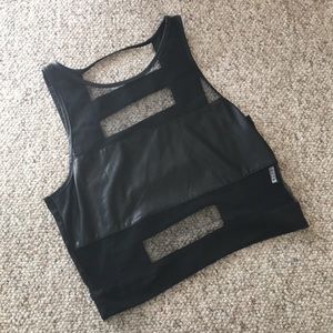 Black sexy strappy tank